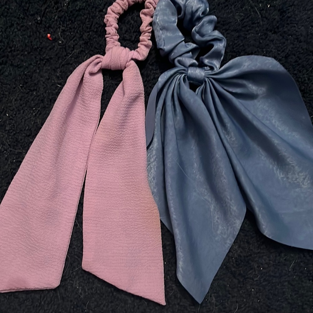 two decorative scrunchies